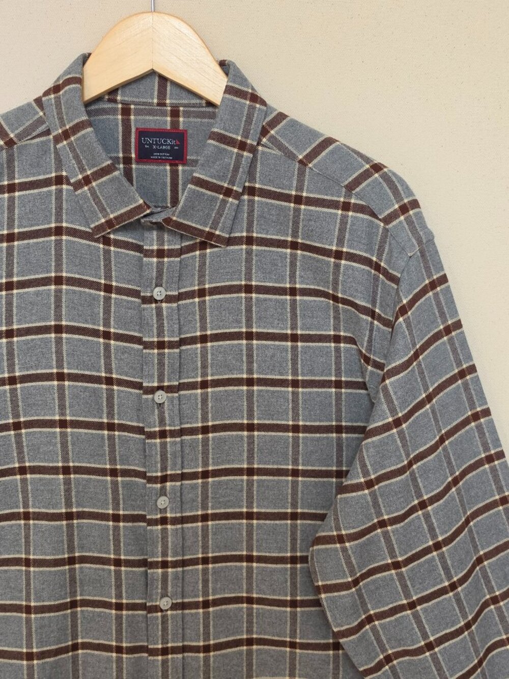 UNTUCKit Flannel Button Down XL